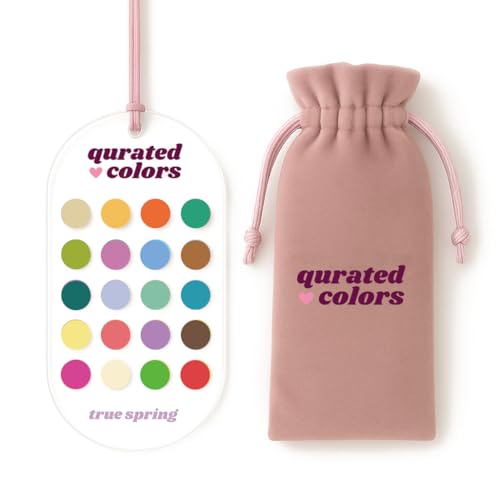 Qurated Colors Seasonal Color Analysis Swatch Card - 12 Subseason