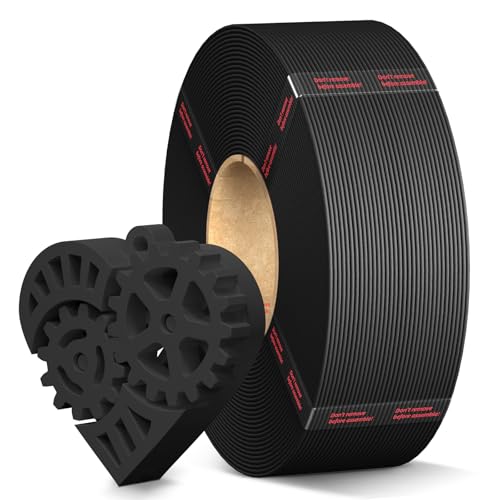ANYCUBIC PLA Filament Nachfüllpackung Schwarz, 3D Drucker Filament 1,75 mm ohne Spule, Hohe Präzision Hohe Kompatibilität, 1KG