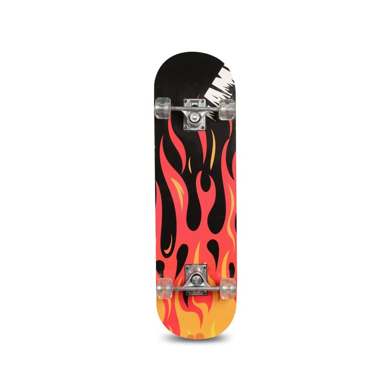 Buy VIVA Wodden Skateboard Senior 28 X 7.5 Inch (Black Fire 