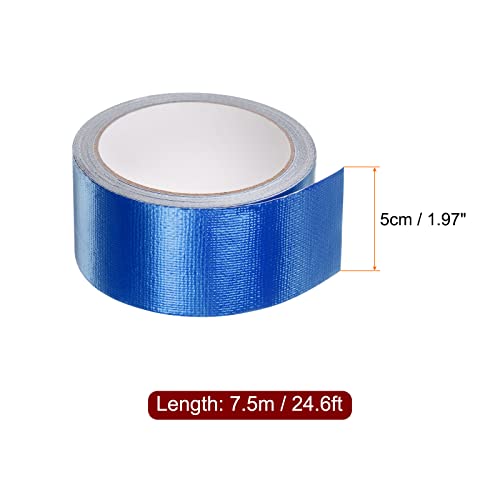 Image of HARFINGTON Tarpaulin Repair Tape, 2 inch x24.6ft Waterproof Rip Stop Patch and Tent Repair Tape for Tear Resistant Tent Greenhouse, Blue