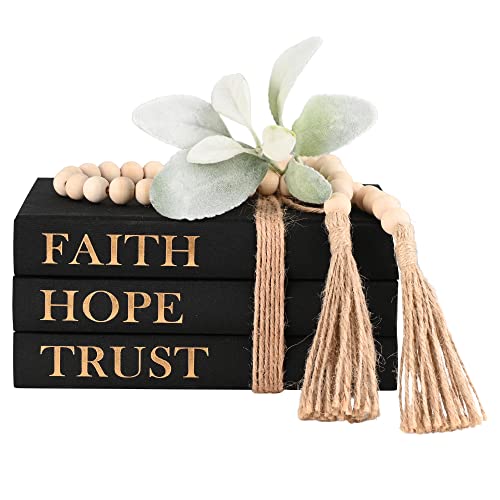 Linen Covered Decorative Books for Home Decor, Farmhouse Stack Books,