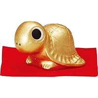 Amazon.co.jp: 信楽焼 置物 金運カメ 幅6.5x奥9.5x高さ6cm 566-06
