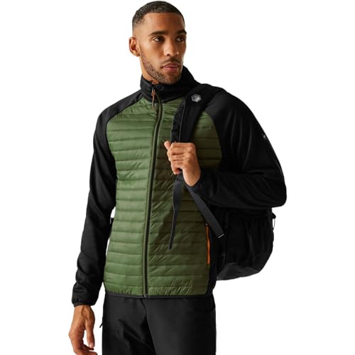 Regatta Hybrid Chaqueta híbrida Clumber para Hombre, Verde Oliva, S