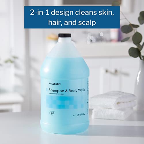 Mckesson Body Wash And Shampoo With Aloe, Summer Rain Scent, 1 Gal, 1 Count #TOP2