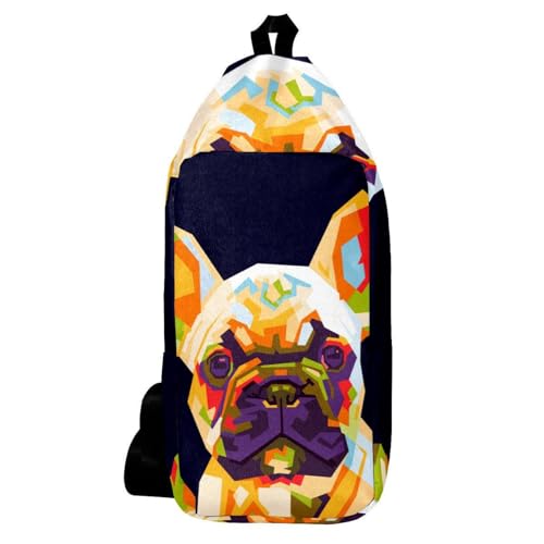 Sac à dos bouledogue français compact contre le mal de dos en voyage