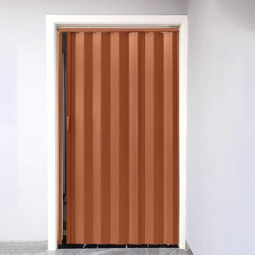 GLFNB Puerta divisoria de ambientes Tipo acordeón, Puerta corredera Invisible, Puerta Plegable Vertical para Estudio y Sala de Estar (70 x 180 cm)