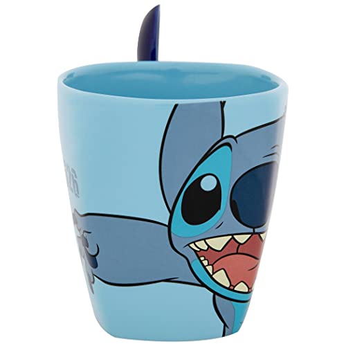 Taza Jerry Leigh Lilo & Stitch 11oz con cuchara miniatura 3