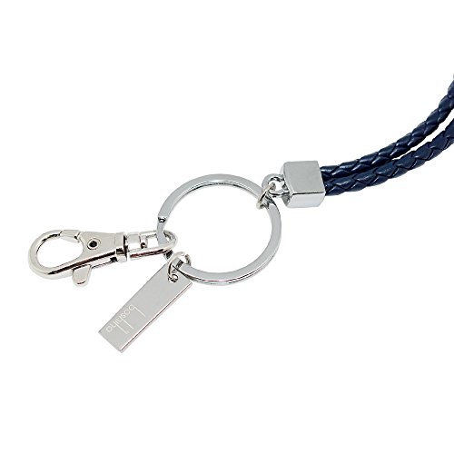 Boshiho Office Lanyard, PU Leather Lanyard Neck Strap with Strong Clip and Keychain for Keys ID Badge Holder, USB - Image 2