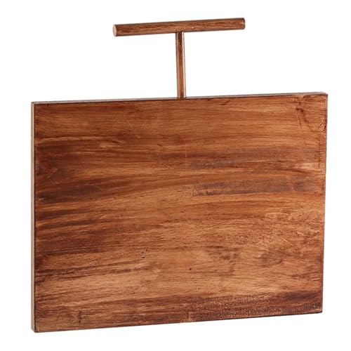 まな板 カットボード クリエイティブな木製カッティングボードキッチンデスクトップデコレーション 家庭用(40x43x2cm)