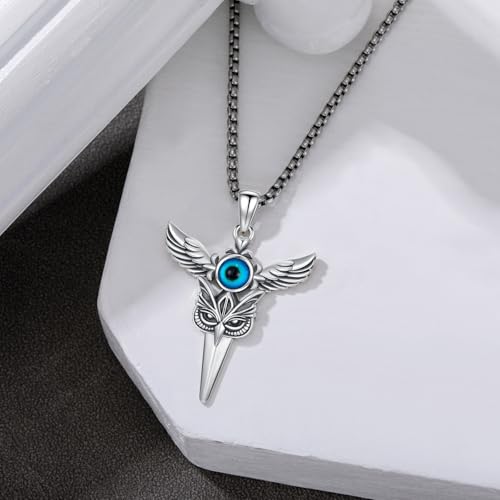 viking Pendant Necklace for Men Nordic Celtic 925 Sterling Silver Vintage Mjolnir Jewelry Norse Vikings Gift for Women3