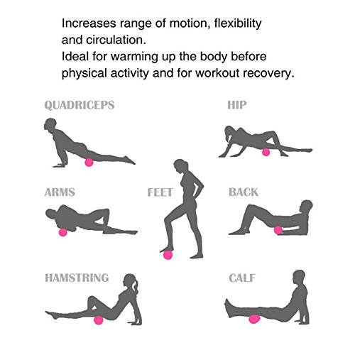 Rolo de espuma de alta densidade Supvox para terapia muscular e massagem para exercícios de reabilit