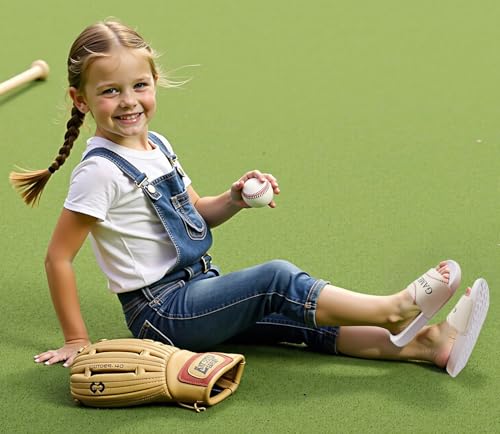 Image of INMINPIN Kids Boys Girls Ball Sprots Slides Sandals Ultra Comfortable Beach Pool Shower Shoes House Slide Indoor Outdoor for Sports Fan