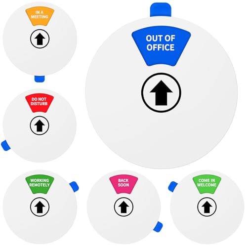 Büro Türschild Mit 6 Status-Optionen - Drehbar & Magnetisch