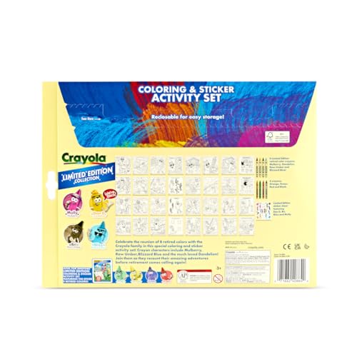Crayola Retired Colors Coloring & Activity Set, Retired Crayons & Stickers, 32 Pgs, Gift for Kids Ages 3+ - image 7