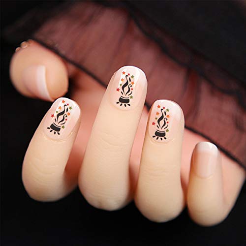 FRCOLOR Halloween Nail Art Stickers Fantasma Manicure Decalques Dicas de Unhas Envolve Enfeites Morc