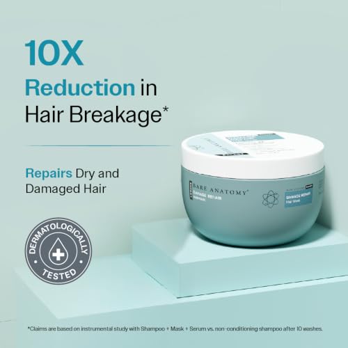 Bare Anatomy Damage Repair Hair Mask | 3x Strengthening Powered By Ceramide A2 & Coconut Milk Protein | Smoothening Hair | Hair Mask For Dry & Frizzy Hair | Sulphate & Paraben Free | Women & Men,250g - Image 2