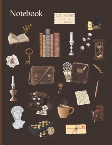 Dark Academia Aesthetic Notebook: For Writing and Journaling, Blank Lined Paper Notebook, Brown Aesthetic, Dark Academia Journal image 2