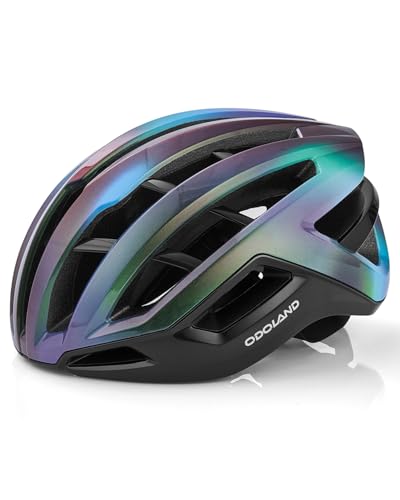 Odoland Adult Bike Helmet for Men, Women & Youth - Adjustable Dial System, Lightweight Ventilation, Bicycle Helmets for Mountain, Commuting & Road Cycling, Gradient Blue