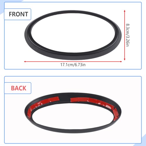 Image of Car Front Emblem Trim Cover Compatible with Subaru Crosstrek 2024 2025 Front Grille Emblem Badge Logo Cover Circle Ring Center Decorative Logo Cover Front Hood Emblem Surrounding Ring ABS Accessories