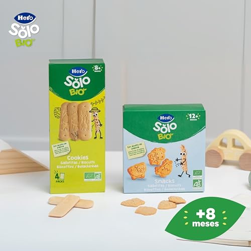 Miniatura 6 de Hero Solo - Pack Galletas Ecológicas Cookie Biscuit, Ingredientes 100 Naturales, Base De Cereales, Harina De Trigo, Sin Aceite De Palma, A Partir De 8 Meses, 160gx6uds