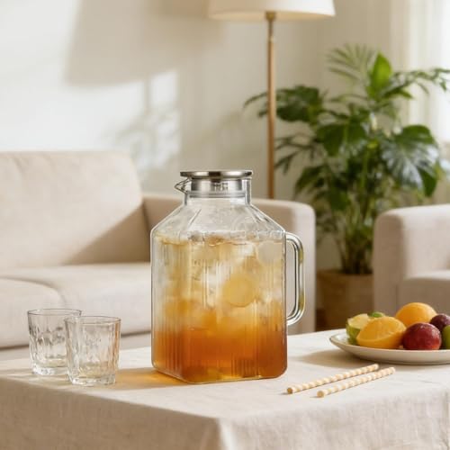 Buffet refrigerante transparente de 3,8 L para mocktails frescos 4