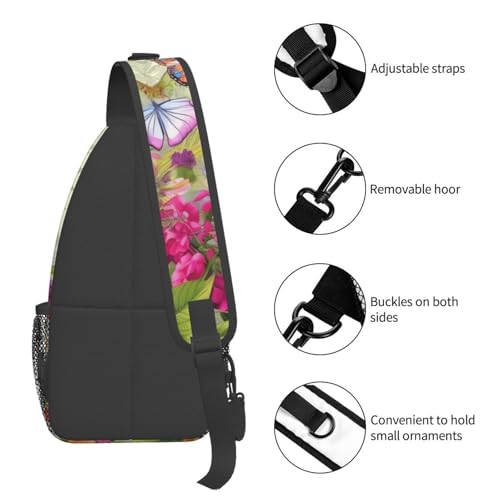 Bolso Cruzado Deportivo para Hombres y Mujeres Negro miniatura 5
