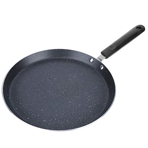Omelette Pan, Aluminium Alloy Egg Pan, Non?Sticking Steak Frying Pan for Cooking Eggs Pizza Pancakes, for Induction Cooker(L)