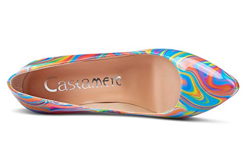 Image of Castamere Womens High Heels Platform Pumps Slip-on Stilettos 12CM Heel Office Dress Shoes