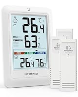 Newentor – Newentor Thermometer innen außen MAX MIN 24/48 Std
