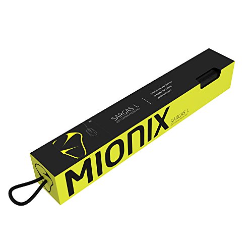 Mionix Sargas Large Gaming Mousepad (17.7 X 12.6 X 0.10 Inch), Speed Surface, Black And Yellow #TOP3