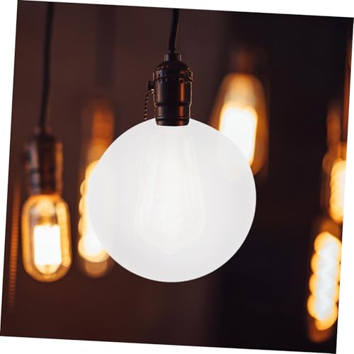 jojofuny Frosted Glass Lamp Shade Replacement G9 Round Lampshade 120mm Diameter with Vent Hole for Pendant Lights and Table Lamps for Home and Office - Image 8