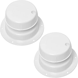 RV Plumbing Vent Caps, Camper Vent Cap Replacement for RV Trailer Capmer Motorhome, 2-pack RV Roof Sewer Vent Cover Caps Kit for 1 to 2 3/8 Inch