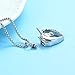 Oinsi Unicorn Cremation Jewelry For Ashes Of Loved One Keepsake Memorial Urn Necklace Pendant Women Girls Fashion Jewelry (Silver-Colorful Stone)