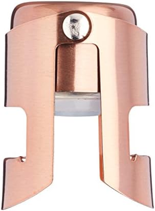 BarCraft BCLLCHAMSTOP Sparkling Wine / Champagne Stopper, Metal, Copper Effect