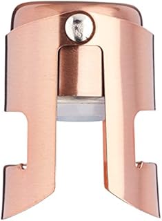 BarCraft BCLLCHAMSTOP Sparkling Wine / Champagne Stopper, Metal, Copper Effect