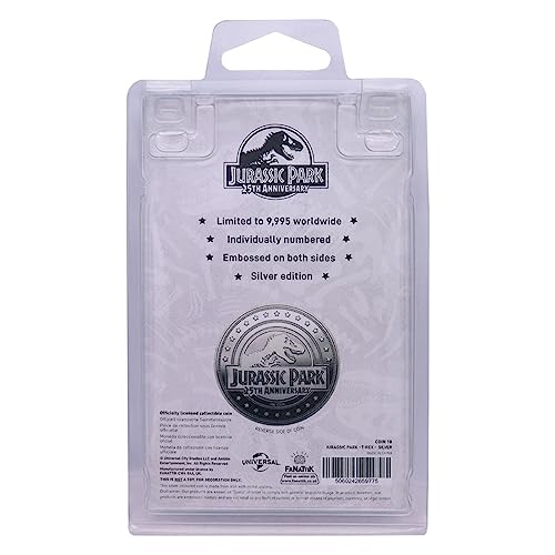 Moneda coleccionable Jurassic Park 25 aniversario T-Rex miniatura 4