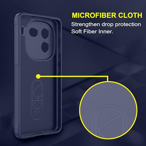 Image of Zapcase Back Case Cover for iQOO 12 5G | Compatible for iQOO 12 5G Back Cover | Liquid Silicon Magic Case with Camera Protection | Sapphire