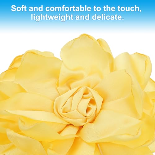 Image of PATIKIL Rose Flower Hair Clips, Fabric Brooch Pins for Women Wedding Party Dance Dress Clothes Accessories Valentine's Day Gifts