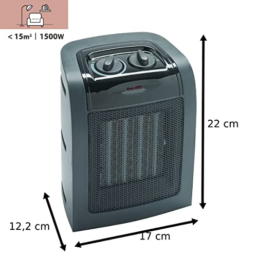 Equation Mini keramische ventilatorkachel Ceram 2, 1500 W - Afbeelding 5