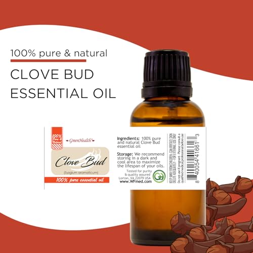 Aceite esencial Clavo de olor 32 fl oz botella aluminio miniatura 6