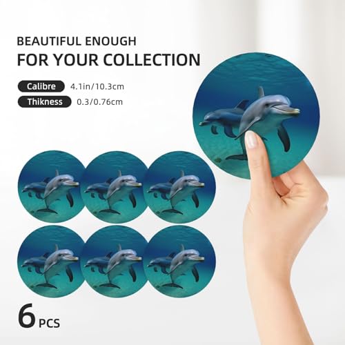 Dessous de verre dauphin pour apéritif convivial et table protégée