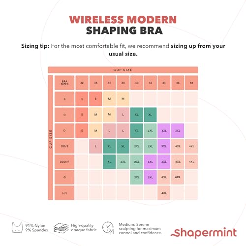 SHAPERMINT Supportive Bras for Women Full Coverage, Womens Bras Comfortable Wireless Bras with Support and Lift Everyday Bras2