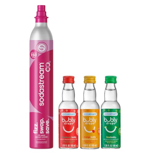 Image of SodaStream Quick Connect CQC 60L Co2 Stock-Up Bundle with Bubly 3-Pack