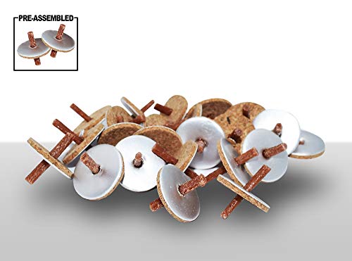 image for Ner Mitzvah Pre-Assembled Round Floating Wicks - 50 Count - Cotton Wic