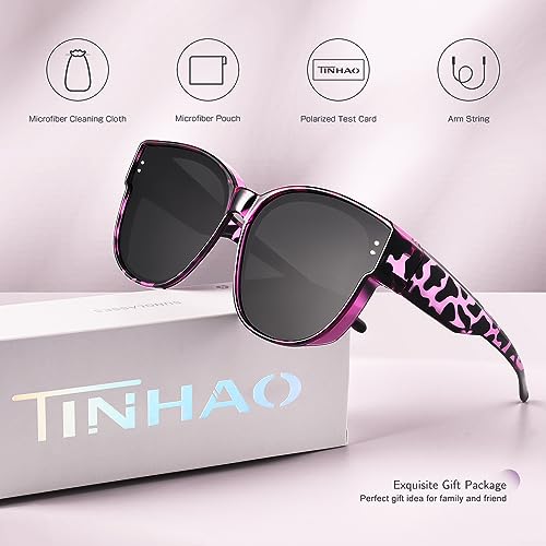 Fit Over Sunglasses for Women Trendy Polarized Sunglasses Go Over Glasses Oversized Sun Glasses UV Protection4