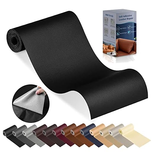YAFLC Parche Adhesivo de Cuero Negro, 10x160cm, para Reparación de Sofá, Asiento de Coche, Muebles y Chaquetas - Polipiel Adhesiva