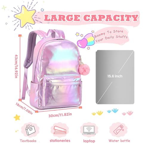 School Backpack for Teens Girls Backpack with Lunch Box Laptop Backpack for Girls Backpack for Middle School3