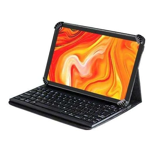 Navitech svart bluetooth tangentbordskal/fodral kompatibelt med Lenovo Tab 4 8 Plus