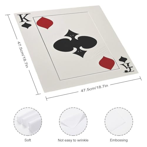 Servilletas de Tela Spades K Poker 18.7x18.7 pulgadas 6 Pzs miniatura 2