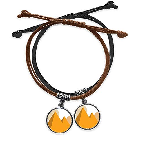 Bracelet Égypte Jaune Soleil Sphinx Pyramides : le cadeau idéal pour amoureux